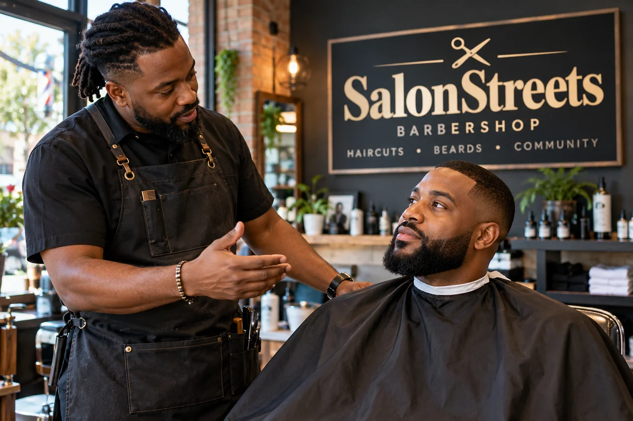 Mens Grooming — AI-generated SalonStreets illustration
