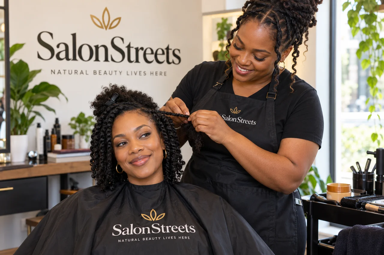 Twist Styling — AI-generated SalonStreets illustration