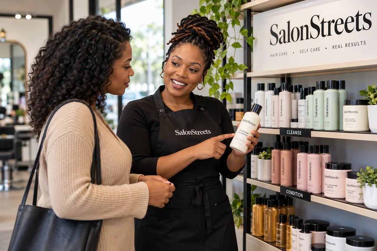 Beauty Retail — AI-generated SalonStreets illustration