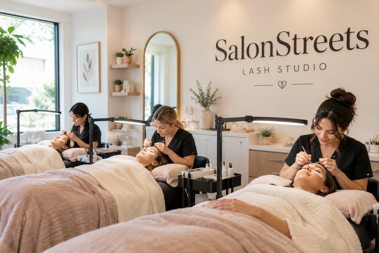Lash Interior — AI-generated SalonStreets illustration