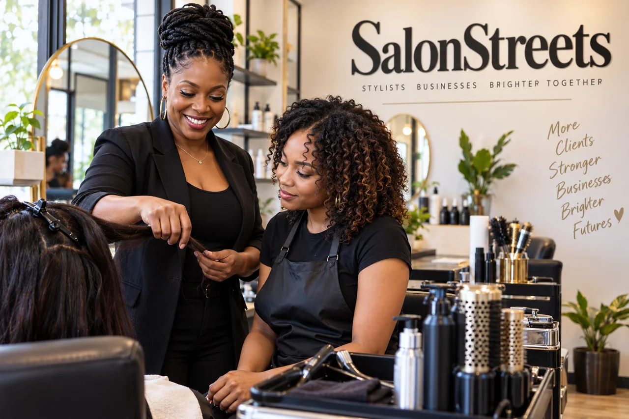 Salon Mentorship — AI-generated SalonStreets illustration