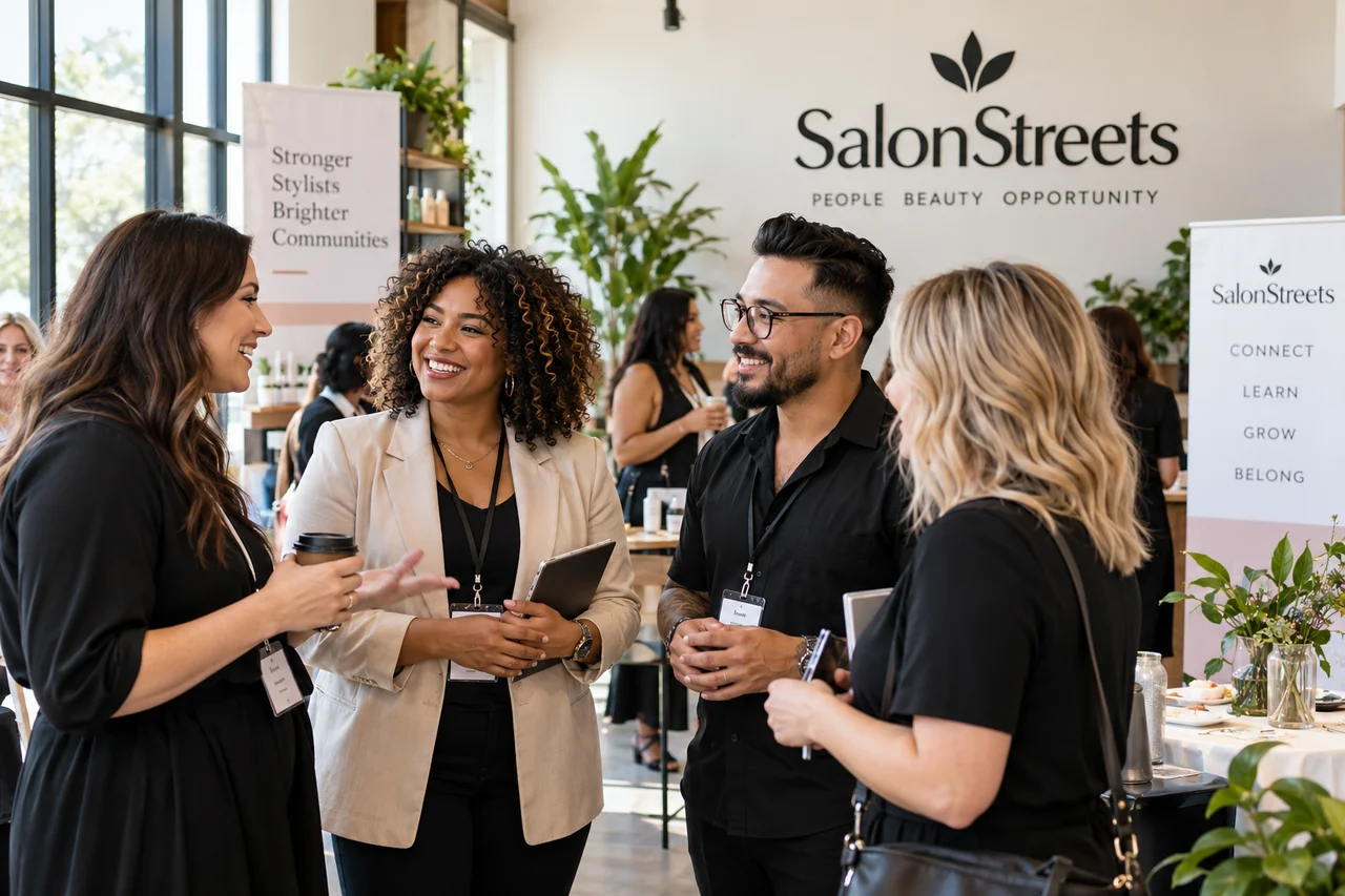 Beauty Professional Network — AI-generated SalonStreets illustration
