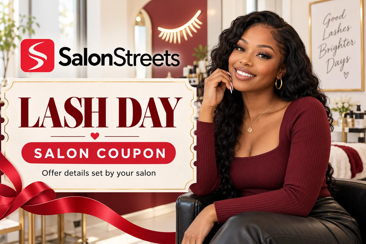 Lashes Coupon — AI-generated SalonStreets illustration