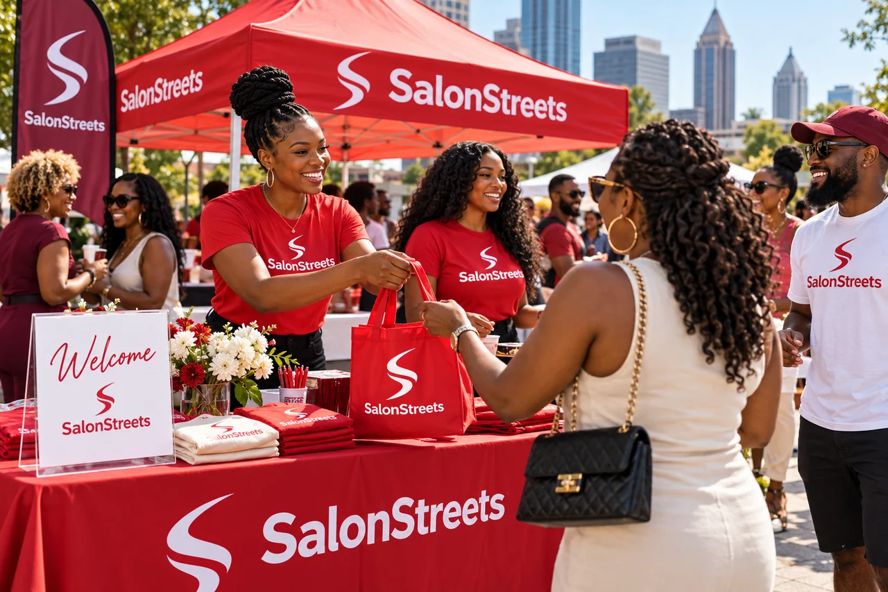 Atlanta Community Event — AI-generated SalonStreets illustration