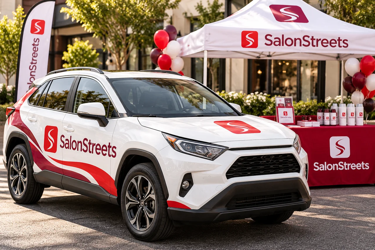 Event Car Detail — AI-generated SalonStreets illustration